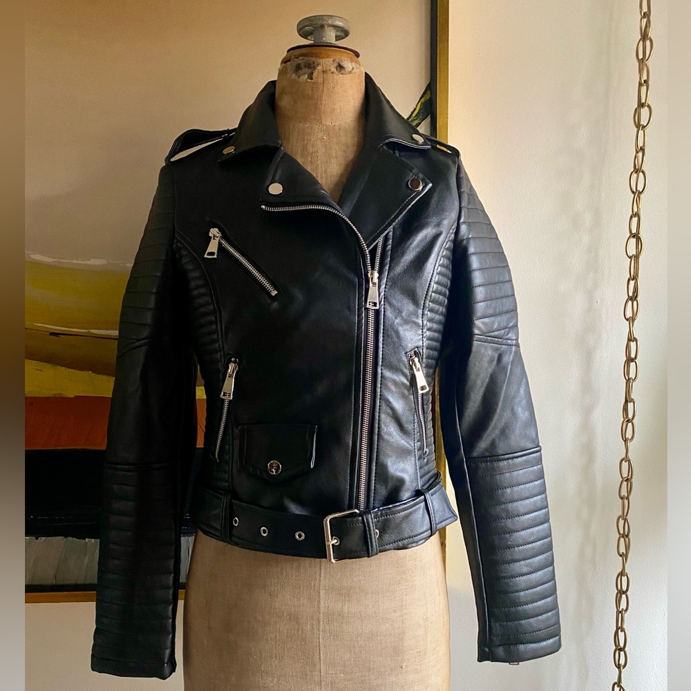 NWT Vegan Biker Jacket
